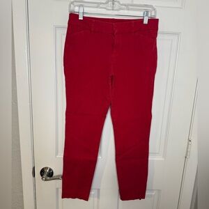 Red Women's Pixie Ankle Pants